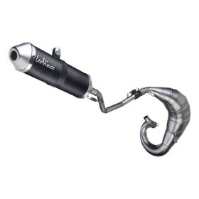 Marmitta completa LeoVince X-Fight nero omologata per GILERA GILERA RCR 50