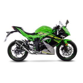 Marmitta slip-on LeoVince GP Corsa Evo carbon per KAWASAKI NINJA 125