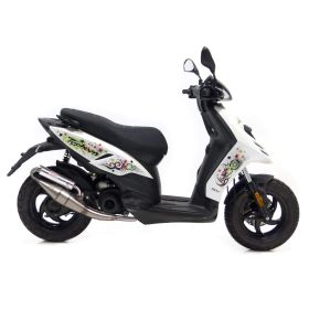 Marmitta completa LeoVince Hand Made TT alluminio omologata per PIAGGIO TYPHOON 50