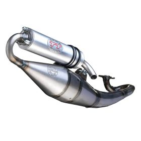 Vollständiger LeoVince Hand Made TT Auspuff aus Aluminium genehmigt für PIAGGIO FLY 50 AC