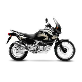 Marmitta slip-on LeoVince LV One Evo acciaio inox omologata per HONDA XRV 750 AFRICA TWIN