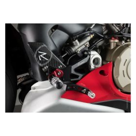 Pedane regolabili con poggia piedi fissi Lightech per Ducati multistradav4s