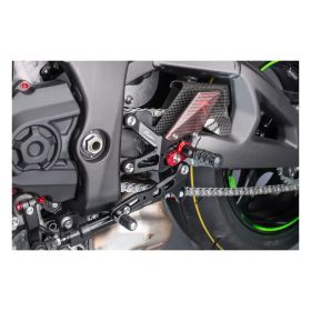 Pedane poggiapiedi snodati Lightech per Kawasaki zx10r