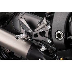 Pedane regolabili poggiapiedi fissi per Yamaha r6