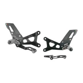 Pedane poggiapiedi snodati Lightech per Yamaha r6