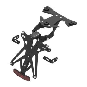 Kit portatarga regolabile Lightech A3 con luce targa e catadiottro