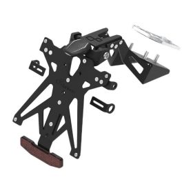 Kit portatarga regolabile Lightech B3 con luce targa e catadiottro