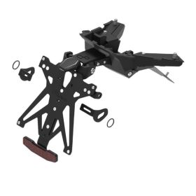 Kit portatarga regolabile Lightech B3 con luce targa e catadiottro
