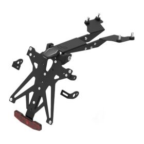 Kit portatarga regolabile Lightech A3 con luce targa e catadiottro