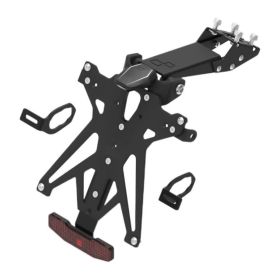 Kit portatarga regolabile Lightech B3 con luce targa e catadiottro