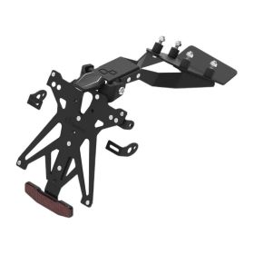 Lightech A1 adjustable license plate holder kit with plate light and reflector