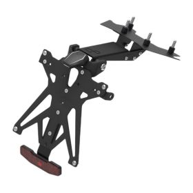 Lightech B1 adjustable license plate holder kit with plate light and reflector