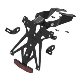 Kit portatarga regolabile Lightech A3 con luce targa e catadiottro