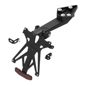 Kit portatarga regolabile Lightech B3 con luce targa e catadiottro
