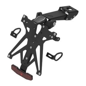 Kit portatarga regolabile Lightech A3 con luce targa e catadiottro