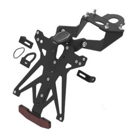 Kit portatarga regolabile Lightech B3 con luce targa e catadiottro