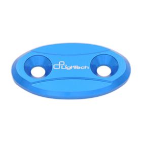 Coppia tappi sede specchio Lightech colore cobalto per BMW s1000rr
