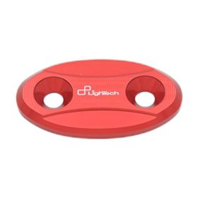 Coppia tappi sede specchio Lightech colore rosso per BMW s1000rr