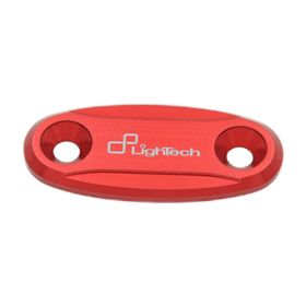 Coppia tappi sede specchio Lightech rosso per Kawasaki zx10r