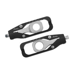 Tenditori catena Lightech nero compatibile con Kawasaki zx636