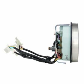 Compteur vitesse LML 120 km/h blanc et chrome analogique avec indicateur dysfonctionnement