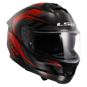 Casco Integrale LS2 FF808 STREAM II Fury Nero Lucido Rosso