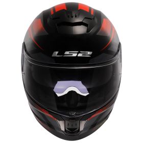 Casco Integrale LS2 FF808 STREAM II Fury Nero Lucido Rosso