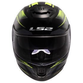 Casco Integrale LS2 FF808 STREAM II Fury Nero Lucido Giallo Hi-Viz