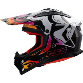 Casco Motocross LS2 MX708 FAST II Wash Bianco Lucido