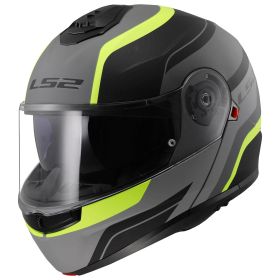 Casco Modulare LS2 FF908 STROBE II Monza Nero Opaco Giallo Hi-Viz