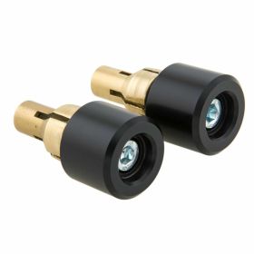 Kit LSL per specchietto manubrio 20 mm/25,4 mm alluminio CNC nero anodizzato