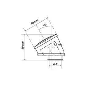 Malossi RED FILTER E14 D 32 Inclined 30° Air Filter