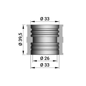 Malossi sleeve for carburetors VHB 24-26 F