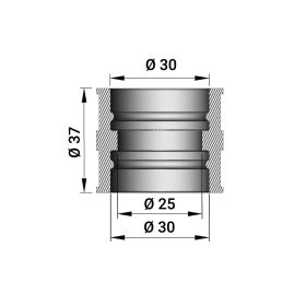 Malossi sleeve for carburetors PHBL 19-25 37 mm