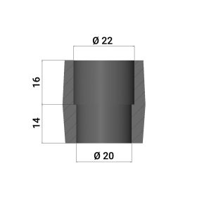 Manicotto Malossi per carburatori PHBG 15-19 B