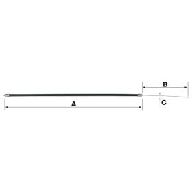 Malossi PHBG Gaszuglänge 260 mm D 1mm