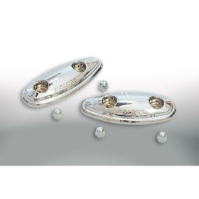 Paar Malossi Chromabdeckungen für Spiegelschlitze