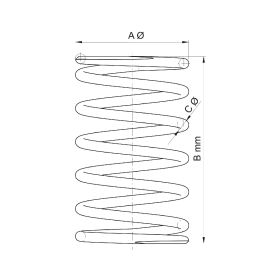 Molla di contrasto variatore Malossi MULTIVAR blu 57,80x91 mm k 5,5