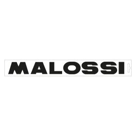 Adesivo prespaziato Malossi nero lunghezza 32 cm altezza 3,5 cm