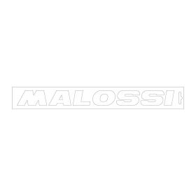 Malossi autocollant pré-imprimé blanc longueur 32 cm hauteur 3,5 cm