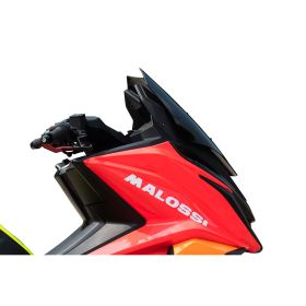 Adesivo prespaziato Malossi bianco lunghezza 32 cm altezza 3,5 cm