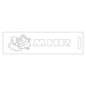 Adesivo Malossi MHR bianco lunghezza 13 cm