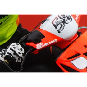 Adesivo Malossi MHR bianco lunghezza 13 cm