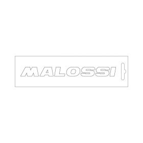 Adesivo prespaziato Malossi bianco lunghezza 14 cm