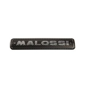 Targhetta in alluminio Malossi per marmitte 35x150 mm