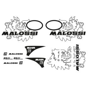 Malossi Vespa Trophy Kit d'autocollants