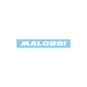 Malossi white heat resistant sticker length 11 cm