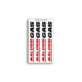 Malossi GAS mini stickers folder size 8x14 cm