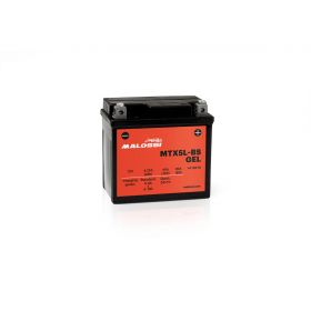 Malossi MTX5L-BS Gel Battery Preloaded Ready-to-use YTX5L
