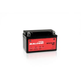 Malossi MTX7A-BS Gel Battery Preloaded Ready-to-Use YTX7A